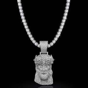 Jesus Pendant Tennis Chain 575 D